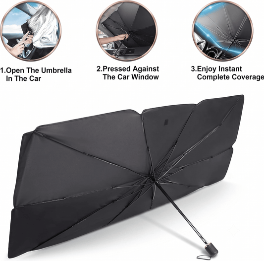 Foldable Car Windshield Sun Shade Umbrella