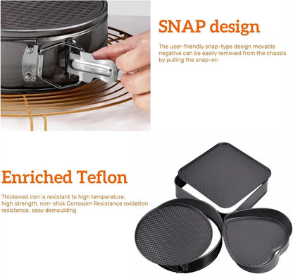 3-Piece Springform Cake Pan Set Ⓢ
