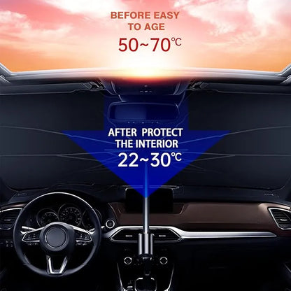 Foldable Car Windshield Sun Shade Umbrella